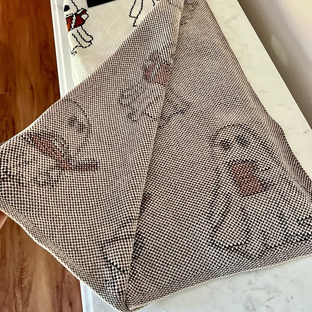 Goblin & Ghoul Halloween Ghosts with Books Blanket and Large Pillow Set (2)